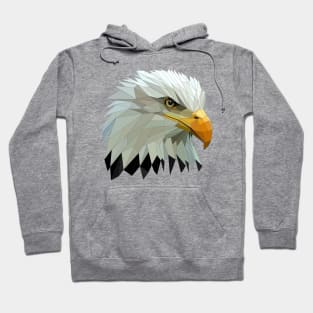 Artistic Polygon Bald Eagle Hoodie